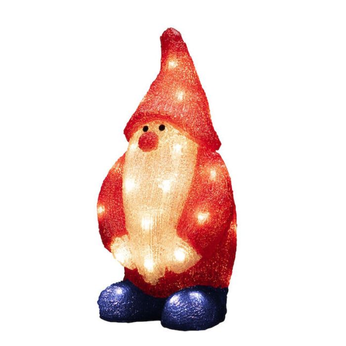 Figure de noël 3d rouge acrylique, Kerstman, 2W, 4000K LED, IP44