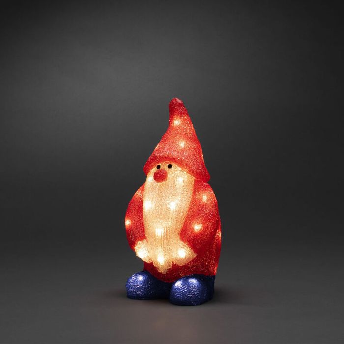Figure de noël 3d rouge acrylique, Kerstman, 2W, 4000K LED, IP44