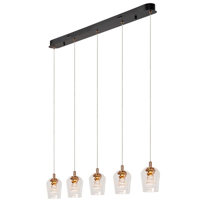 Suspension moderne transparente, Berliane, 4W, 2700K LED