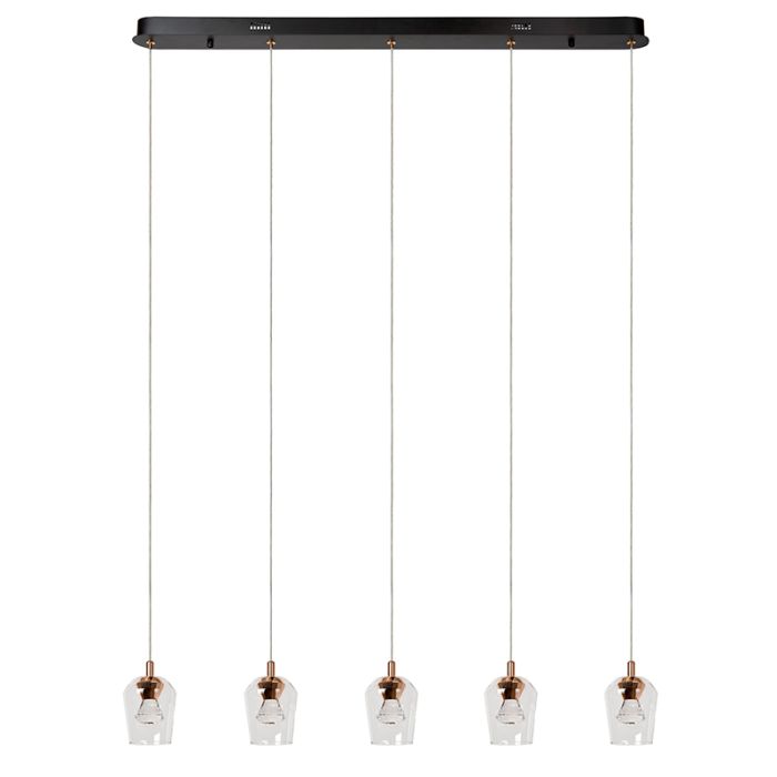 Suspension moderne transparente, Berliane, 4W, 2700K LED