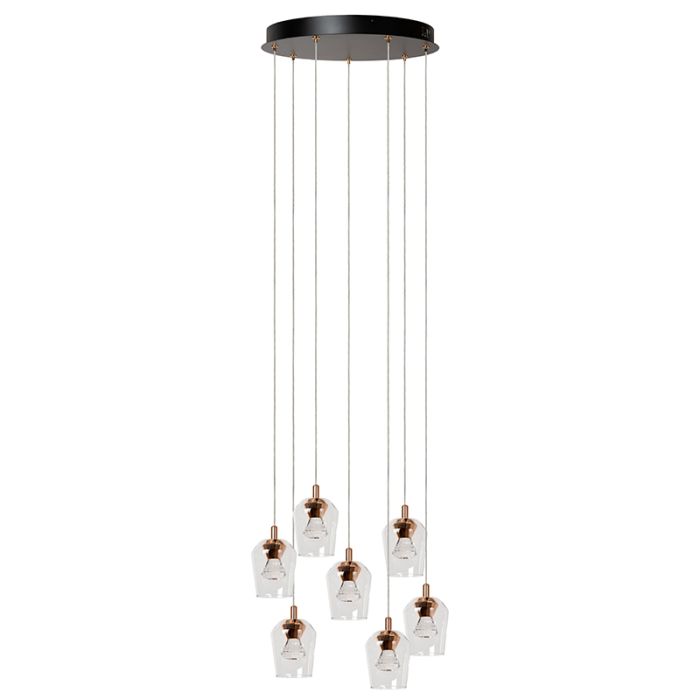 Suspension moderne transparente, Berliane, 4W, 2700K LED