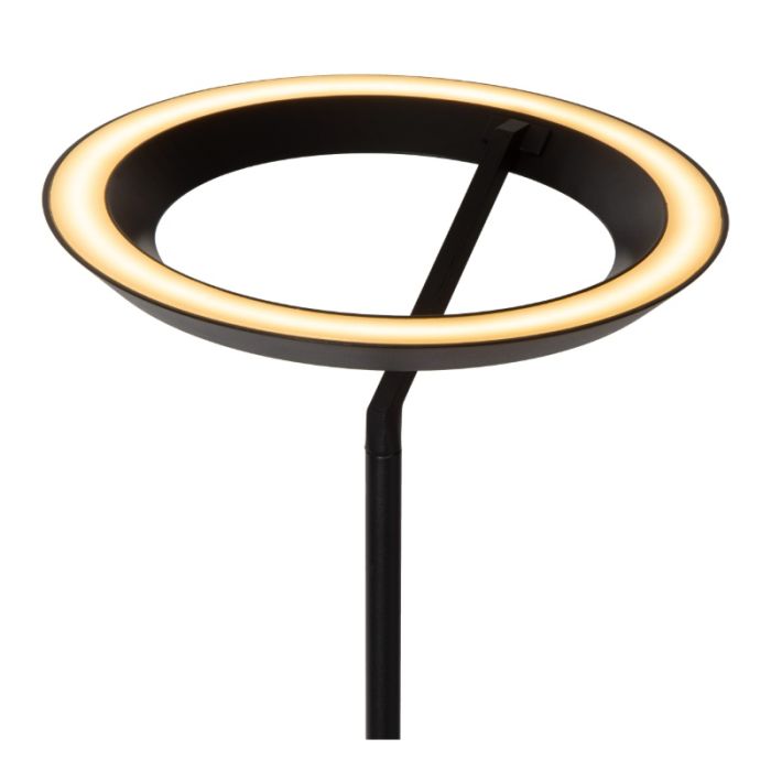 Lampadaire moderne noir, Celeste, 21W, 2700K LED, avec variateur tactile