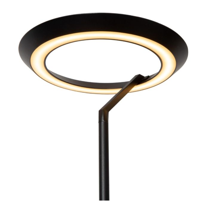 Lampadaire moderne noir, Celeste, 21W, 2700K LED, avec variateur tactile