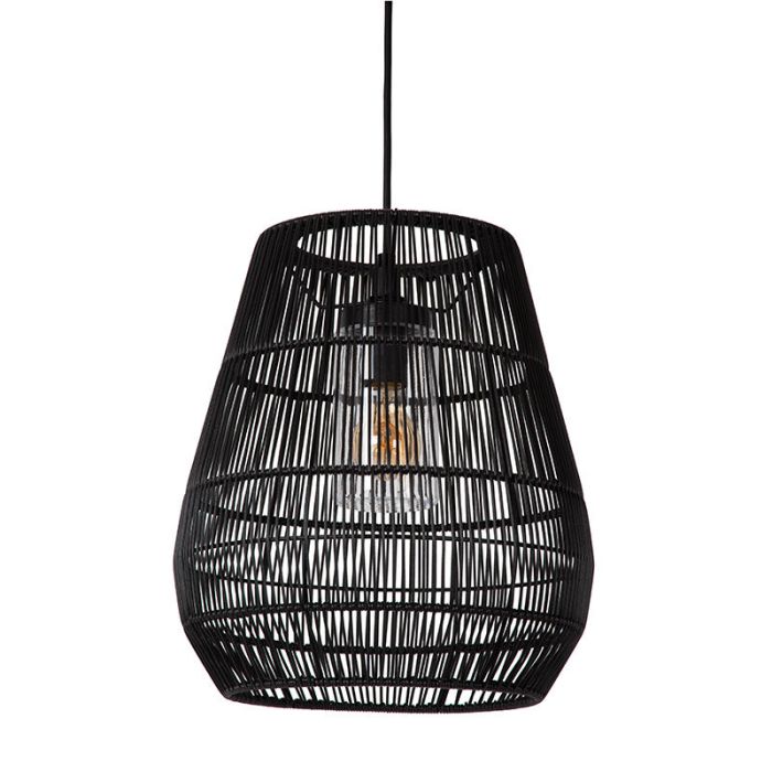Luminaire extérieur rustique noir, Nerida, IP44