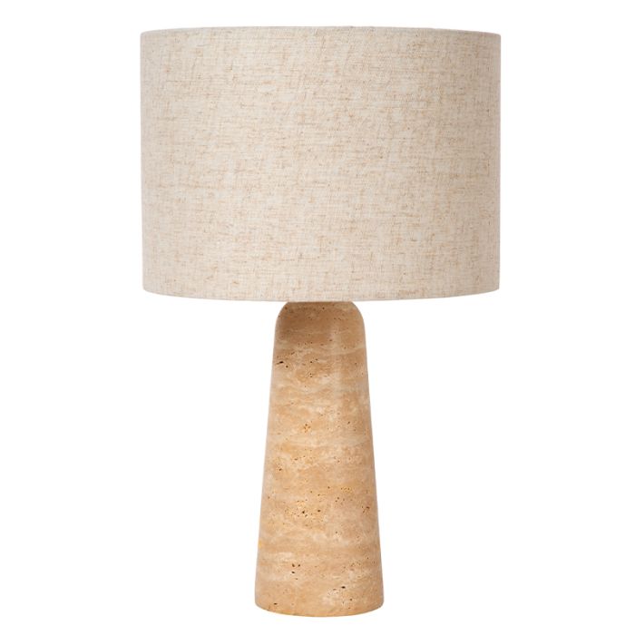 Lampe de table moderne beige, Nimue, avec interrupteur