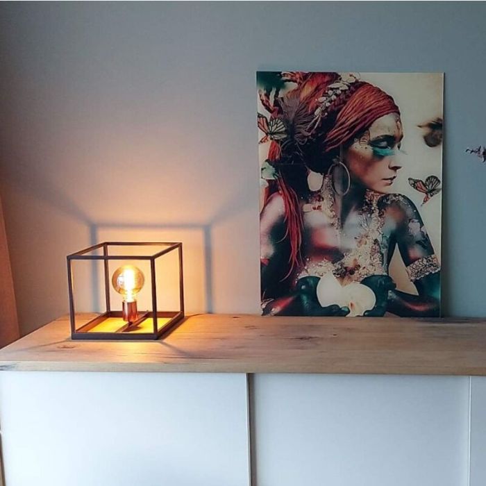 Lampe de table moderne noire, Arthur, avec interrupteur