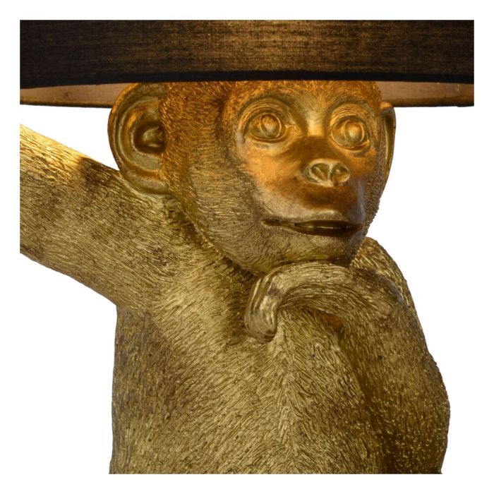 Lampe de table rétro dorée, Extravaganza Chimp, avec interrupteur