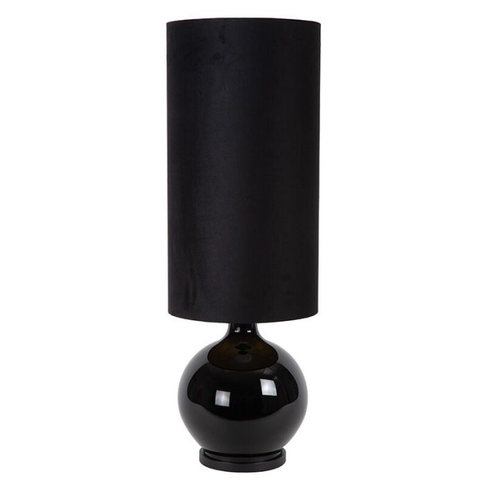 Lampadaire rétro noir, Esterad, avec interrupteur