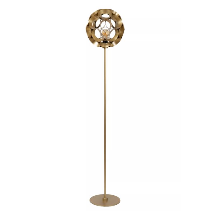 Lampadaire moderne doré, Hannelore