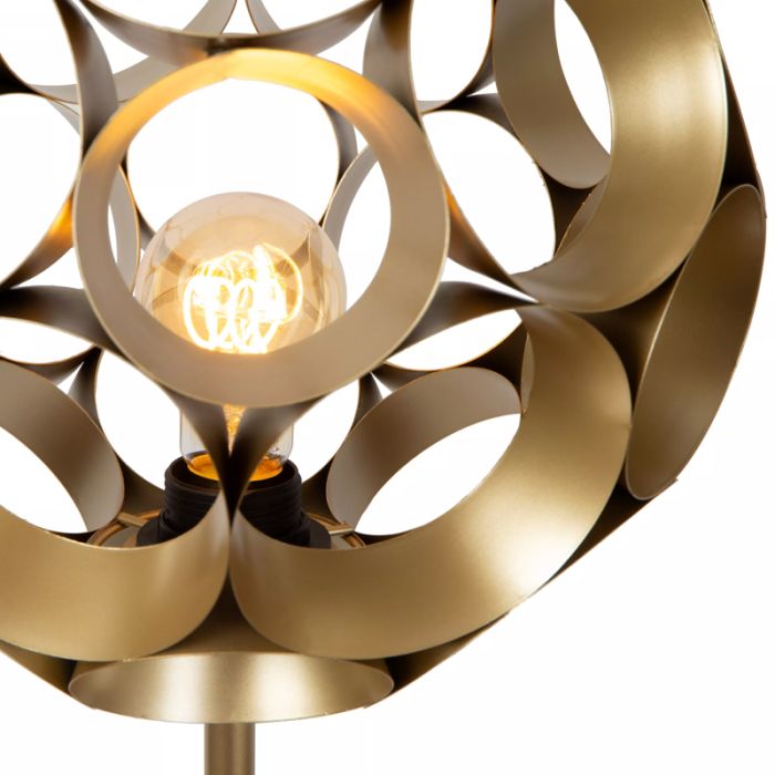 Lampadaire moderne doré, Hannelore