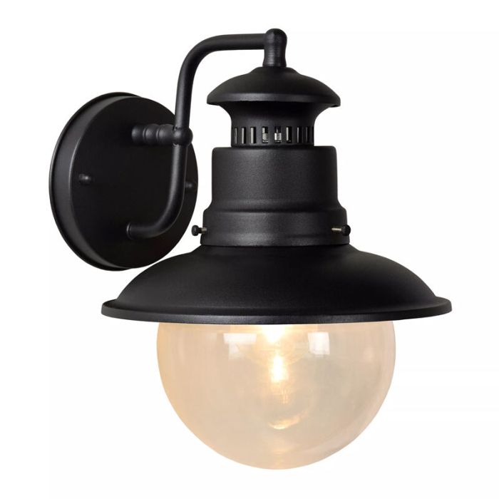Luminaire extérieur moderne noire, Figo, IP44