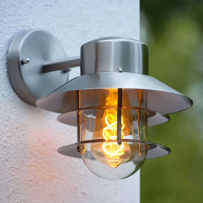 Luminaire extérieur moderne chromée, Zico, IP44