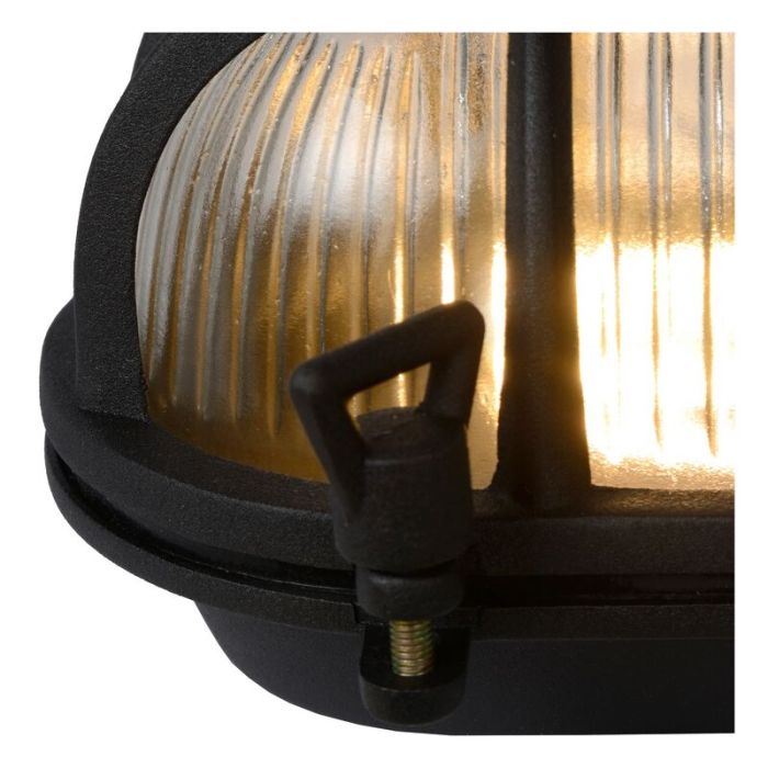 Luminaire extérieur rétro noire, Dudley, IP65