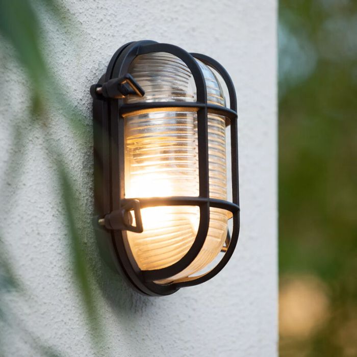 Luminaire extérieur rétro noire, Dudley, IP65
