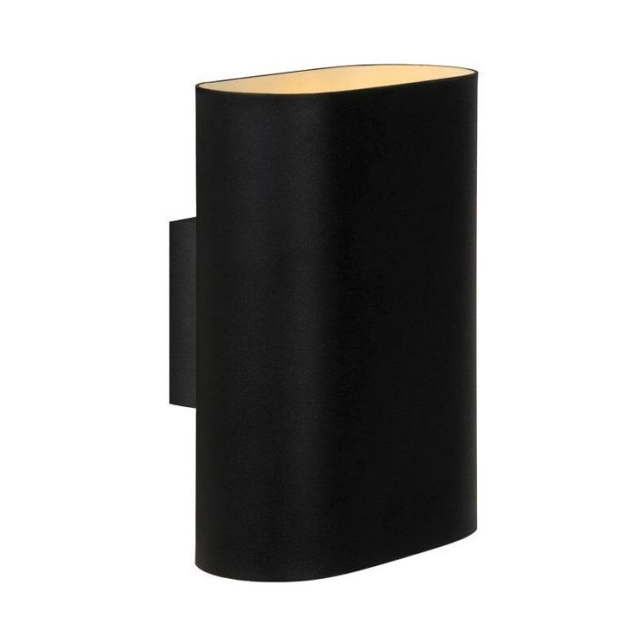 Applique up and down moderne noire, Ovalis