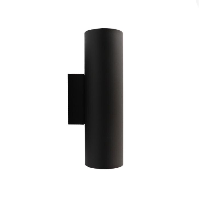 Applique up and down moderne noire, Ovalis