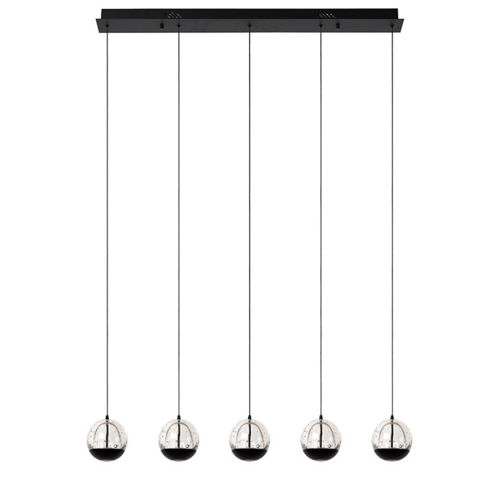 Suspension moderne noire, Sentubal, 5,3W, 2700K LED