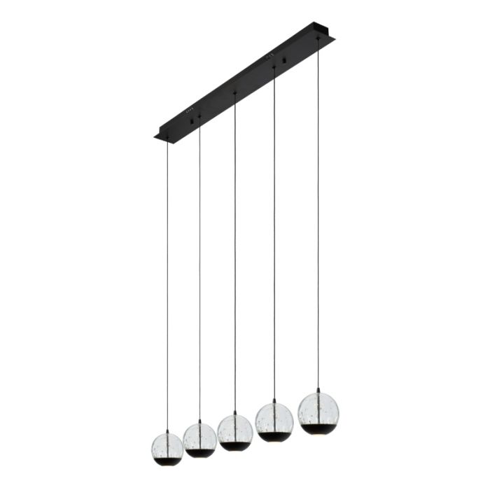Suspension moderne noire, Sentubal, 5,3W, 2700K LED