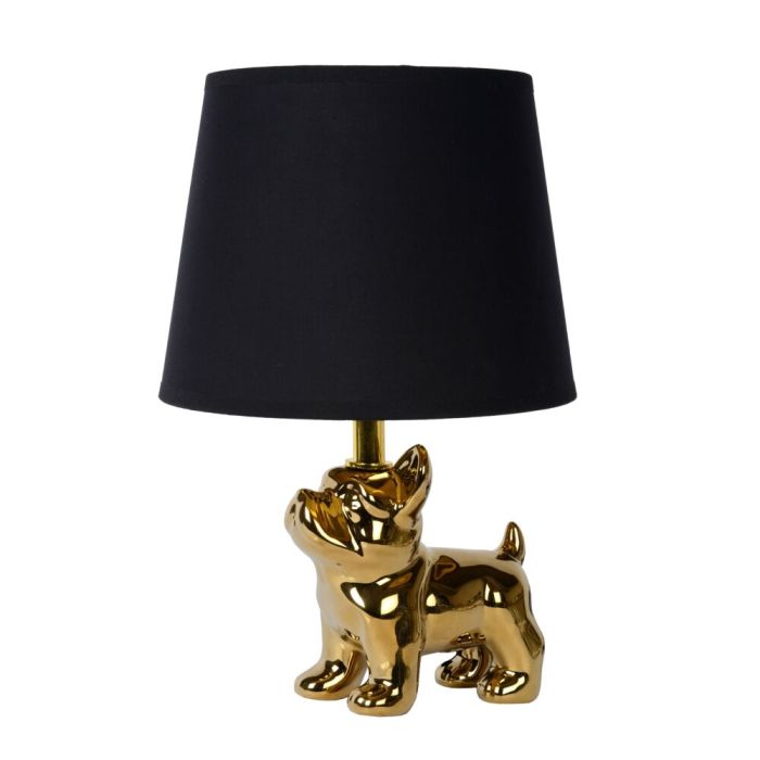 Lampe de table rétro dorée, Extravaganza Sir Winston, avec interrupteur