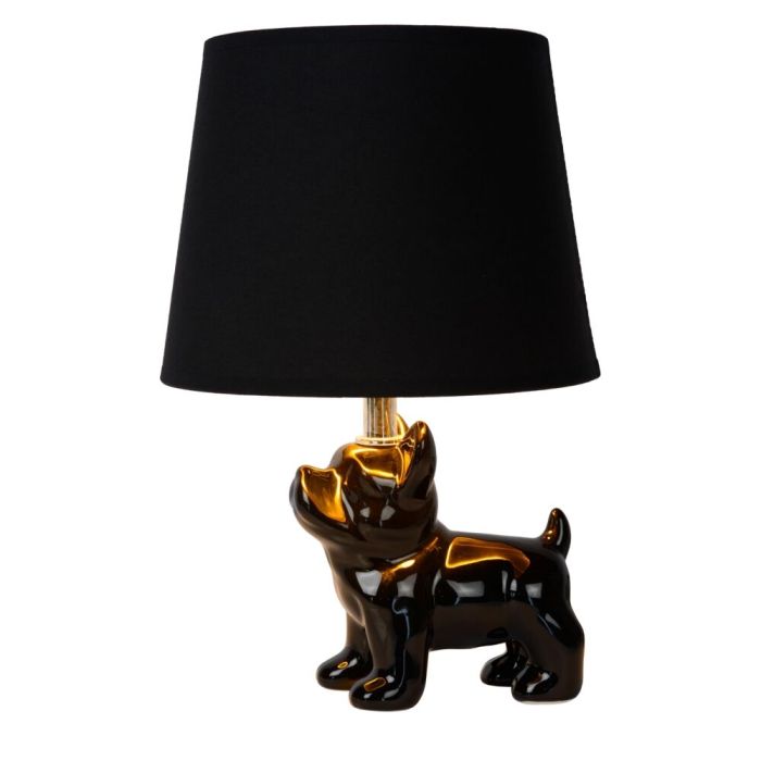 Lampe de table rétro noire, Extravaganza Sir Winston, avec interrupteur