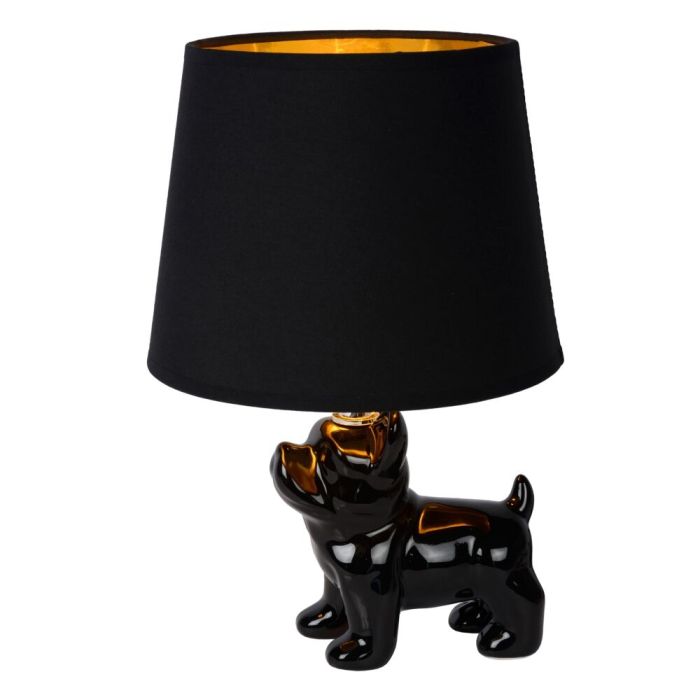 Lampe de table rétro noire, Extravaganza Sir Winston, avec interrupteur