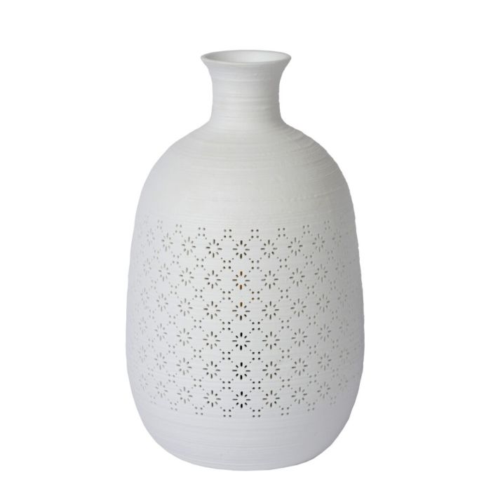 Lampe de table rétro blanche, Tiesse, avec interrupteur