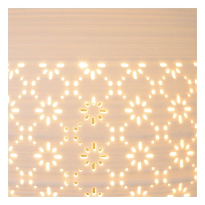 Lampe de table rétro blanche, Tiesse, avec interrupteur