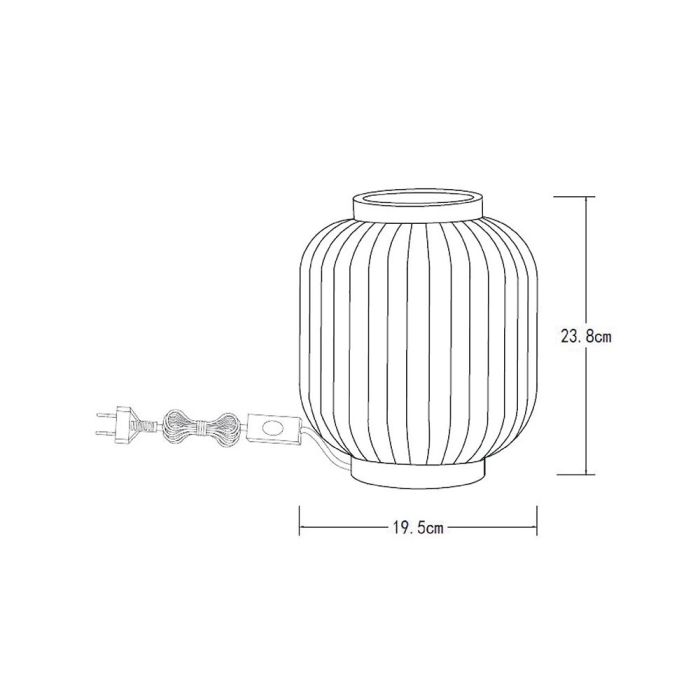 Lampe de table rétro blanche, Gosse, avec interrupteur