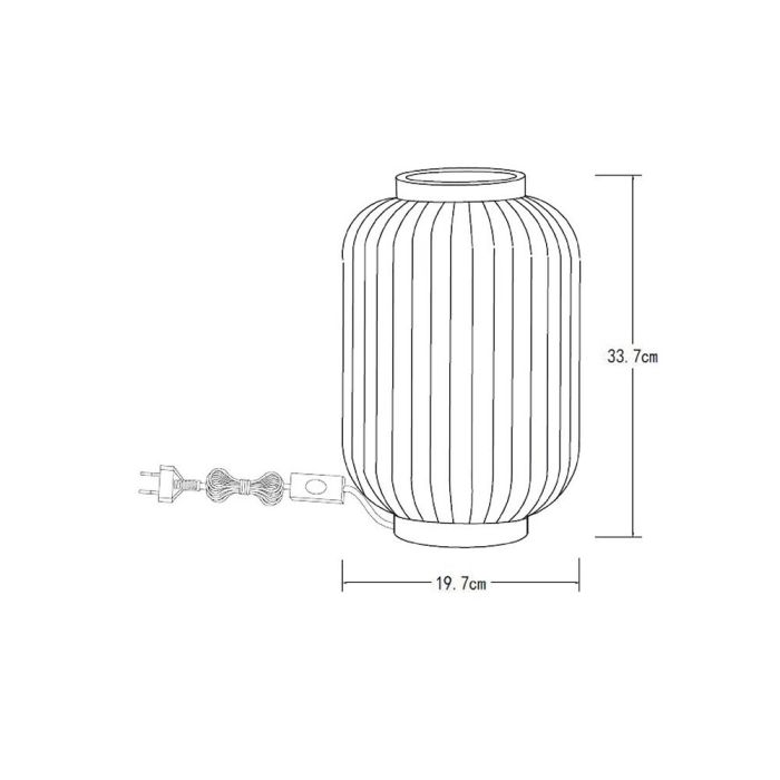 Lampe de table rétro blanche, Gosse, avec interrupteur