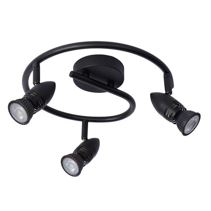Spot plafond moderne noir, Caro