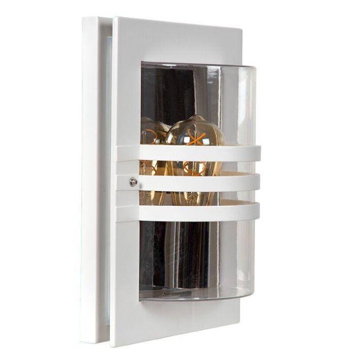 Luminaire extérieur moderne blanc, Privas, IP44