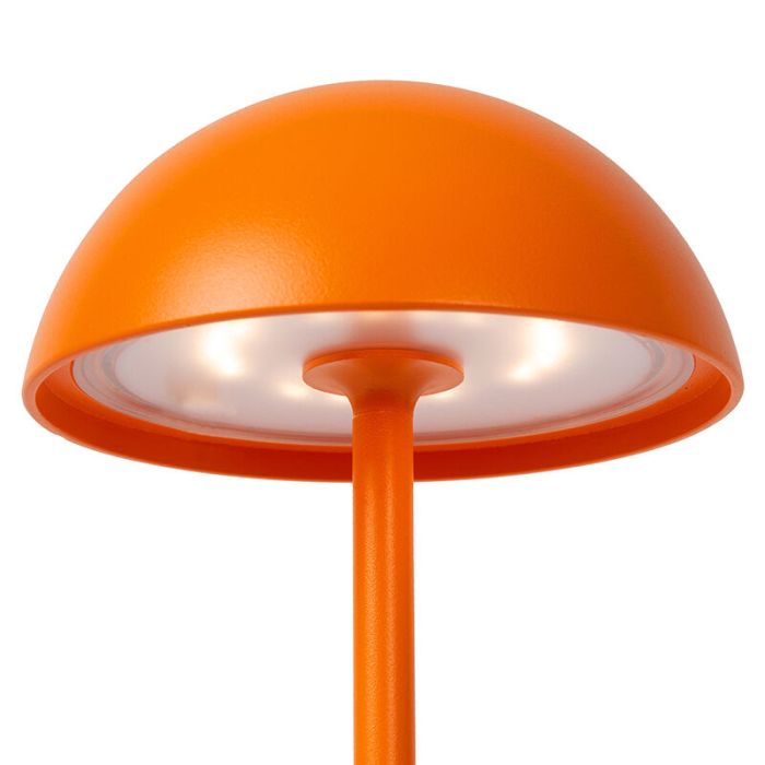 Lampe de table extérieur rétro orange, Joy, 1,5W, 3000K LED, IP54, avec variateur tactile