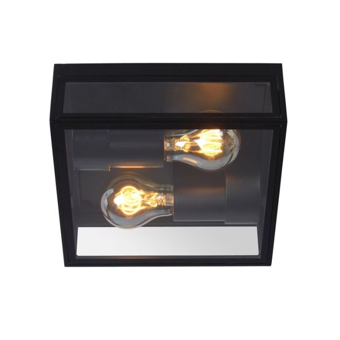 Lampe plafond moderne noire, Dukan, IP65