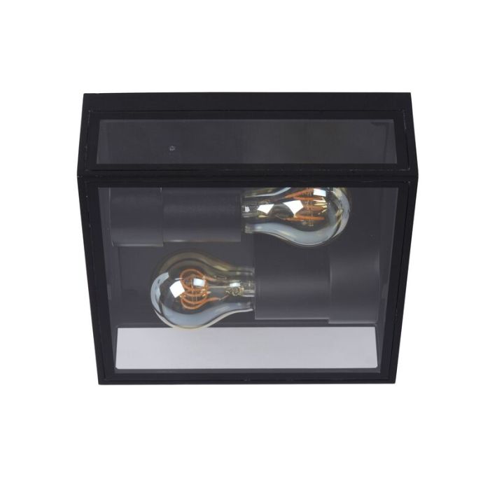 Lampe plafond moderne noire, Dukan, IP65