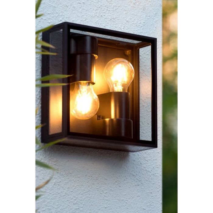 Lampe plafond moderne noire, Dukan, IP65