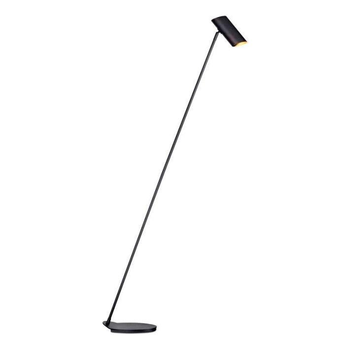 Lampadaire moderne anthracite, Hester, avec interrupteur