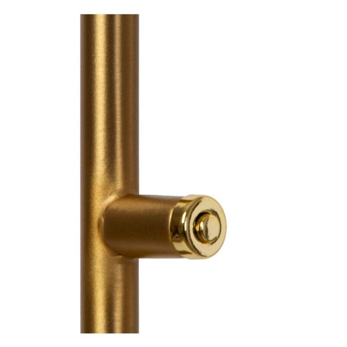 Lampadaire liseuse moderne laiton, Aaron, 12W, 2700K LED, avec variateur tactile