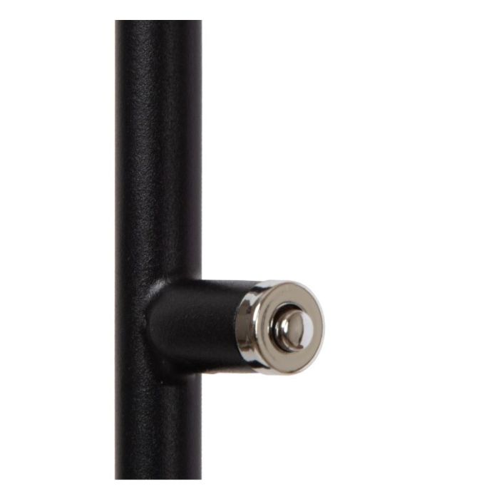 Lampadaire liseuse moderne noir, Aaron, 12W, 2700K LED, avec variateur tactile