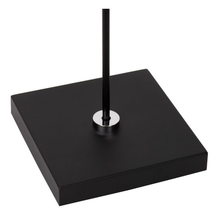 Lampadaire liseuse moderne noir, Aaron, 12W, 2700K LED, avec variateur tactile