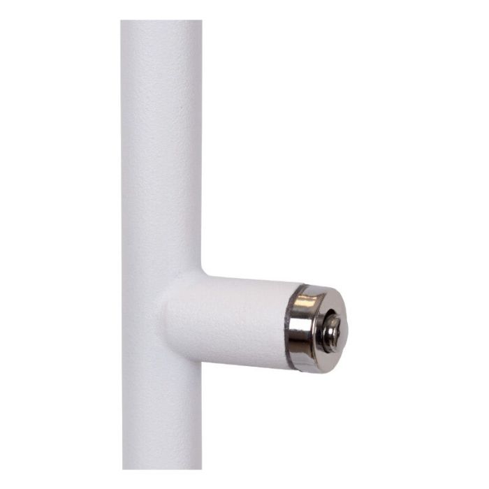 Lampadaire liseuse moderne blanc, Aaron, 12W, 2700K LED, avec variateur tactile
