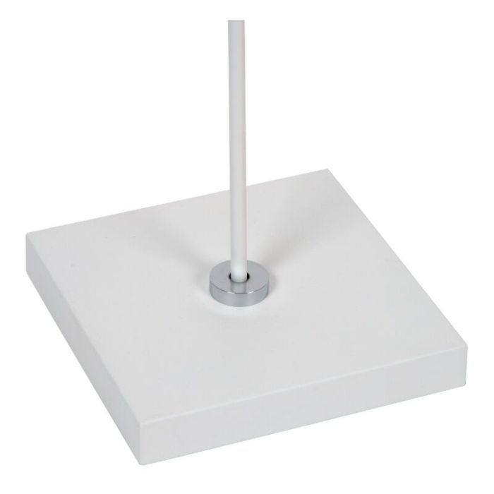 Lampadaire liseuse moderne blanc, Aaron, 12W, 2700K LED, avec variateur tactile