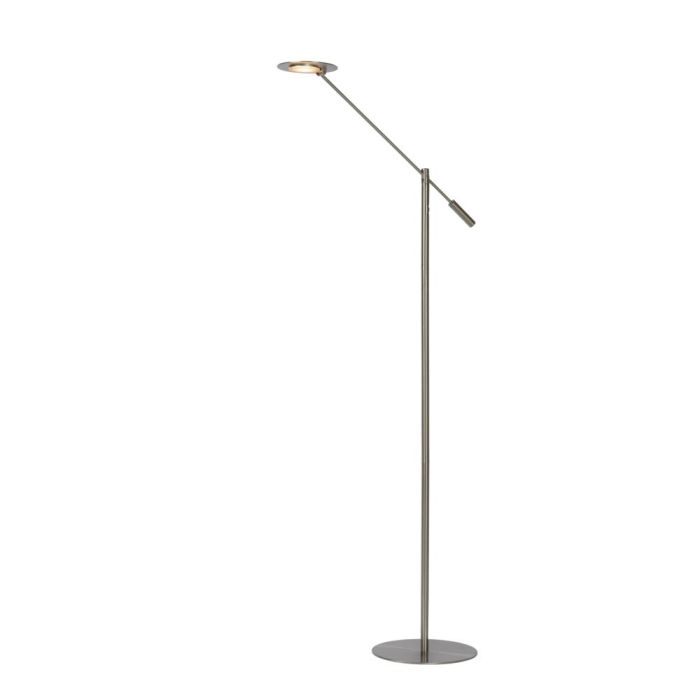 Lampadaire liseuse moderne chromé, Anselmo, 9W, 3000K LED
