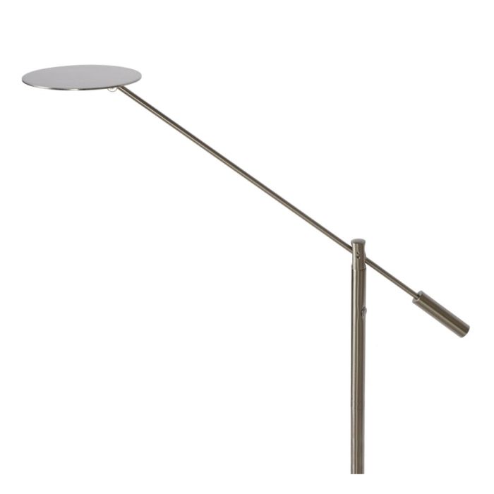Lampadaire liseuse moderne chromé, Anselmo, 9W, 3000K LED