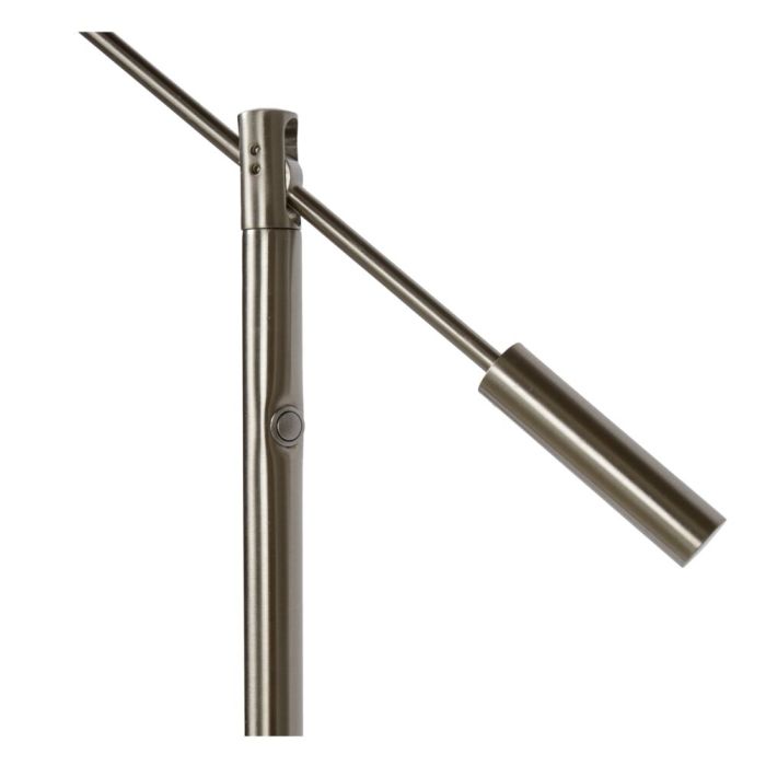 Lampadaire liseuse moderne chromé, Anselmo, 9W, 3000K LED