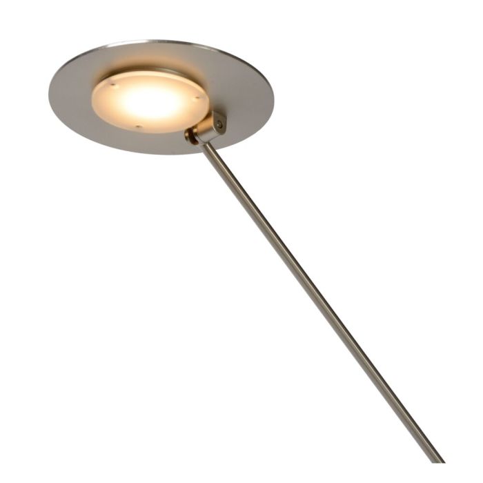 Lampadaire liseuse moderne chromé, Anselmo, 9W, 3000K LED
