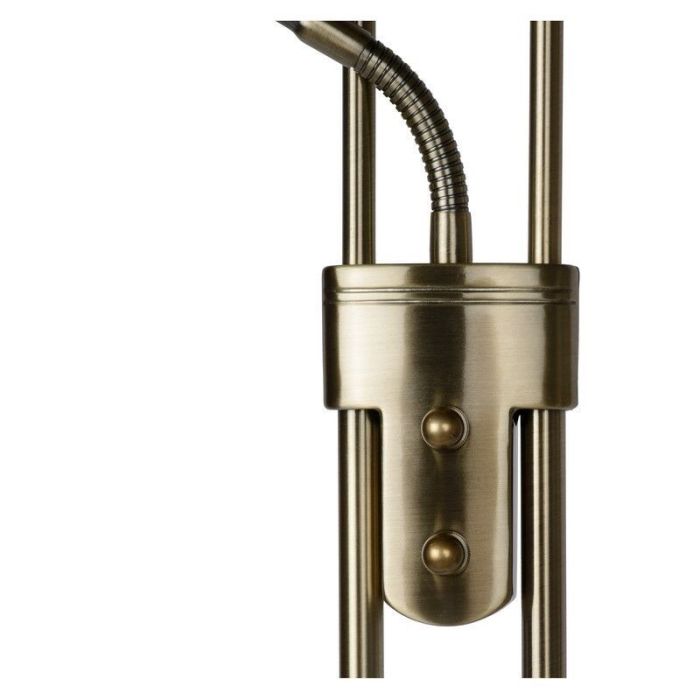 Lampadaire liseuse moderne bronze, Champion, 20W, 3000K LED, avec interrupteur