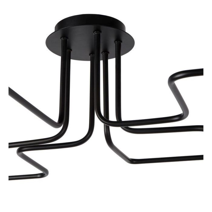 Lampe plafond classique noire, Lester