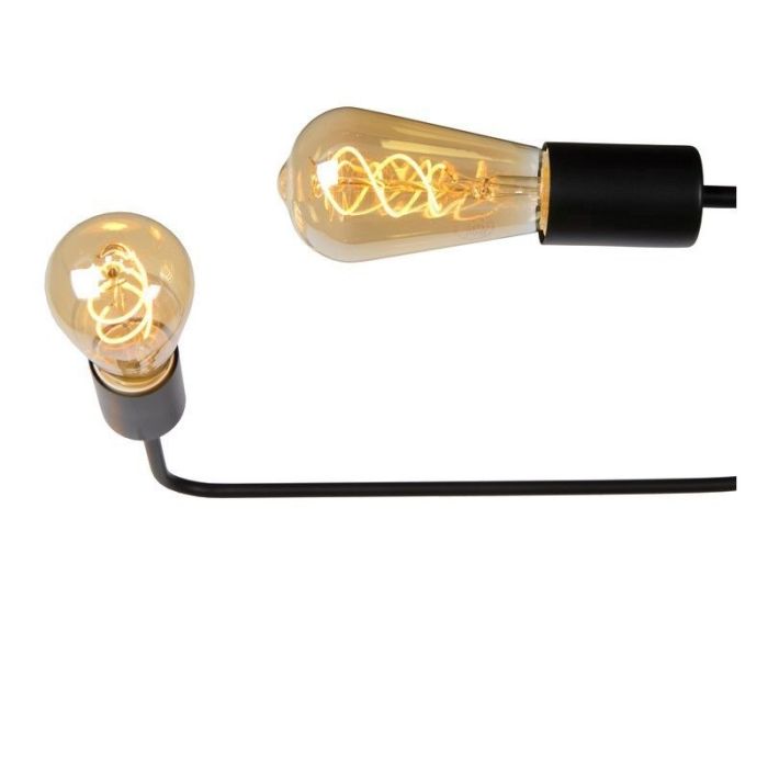 Lampe plafond classique noire, Lester