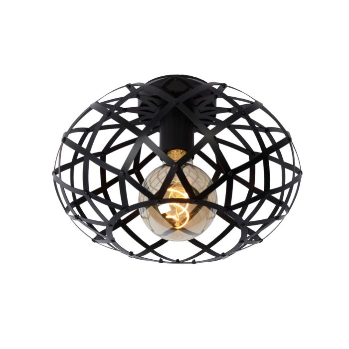 Lampe plafond moderne noire, Wolfram