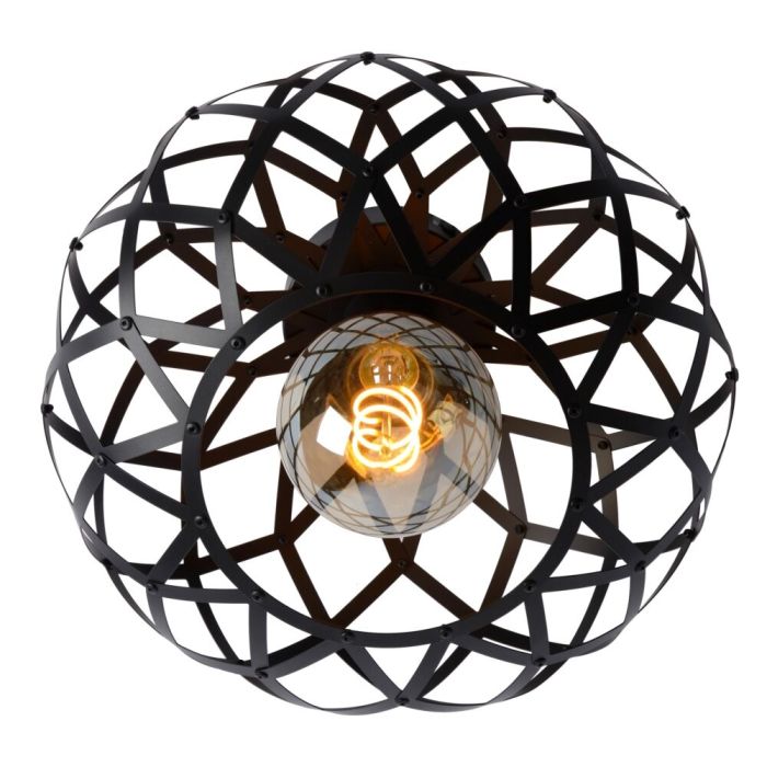 Lampe plafond moderne noire, Wolfram
